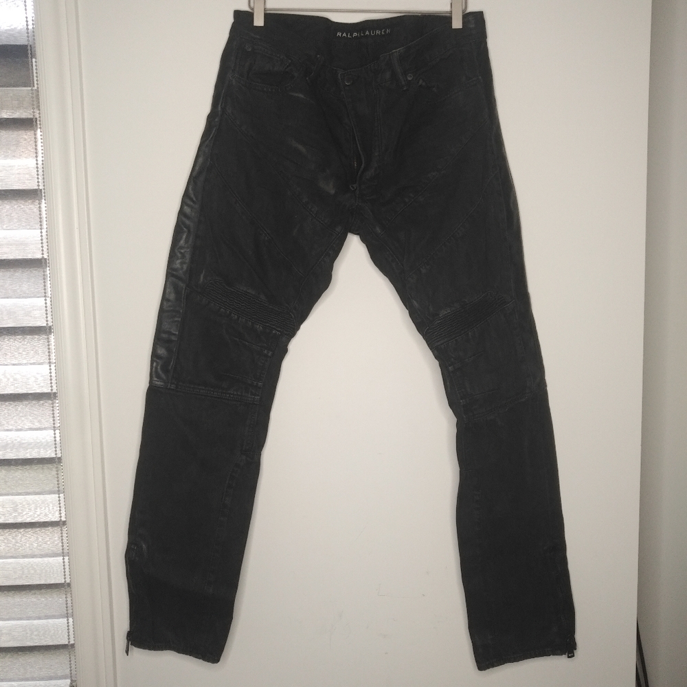 RLX by Ralph Lauren denim biker jean - 36 x 34